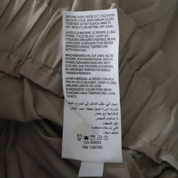 Love & Legend Pleated High Waist Paperbag 18 Beige Linen Office Trouser Pants - Picture 12 of 12